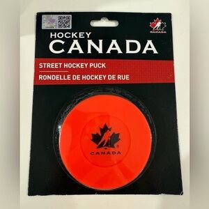 Orange Street Hockey Puck
